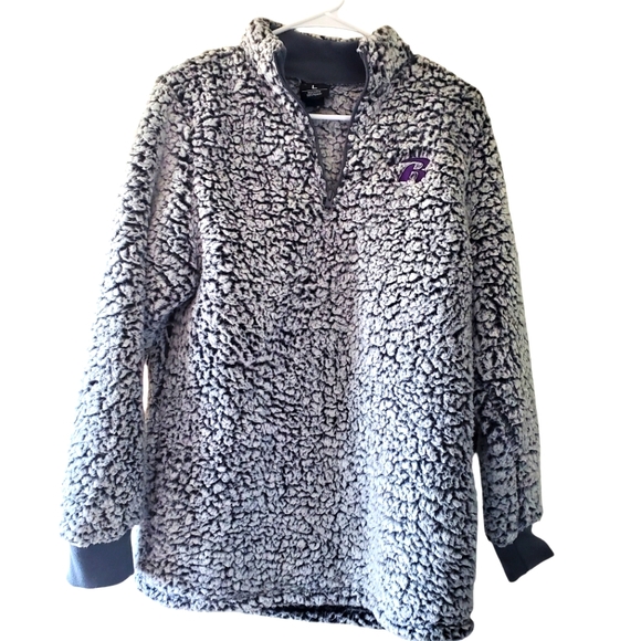 North And Acrux Mens Size Large Gray Sherpa‎ 1/4 Zip Pullover Sweater RN#109169 - Picture 1 of 8